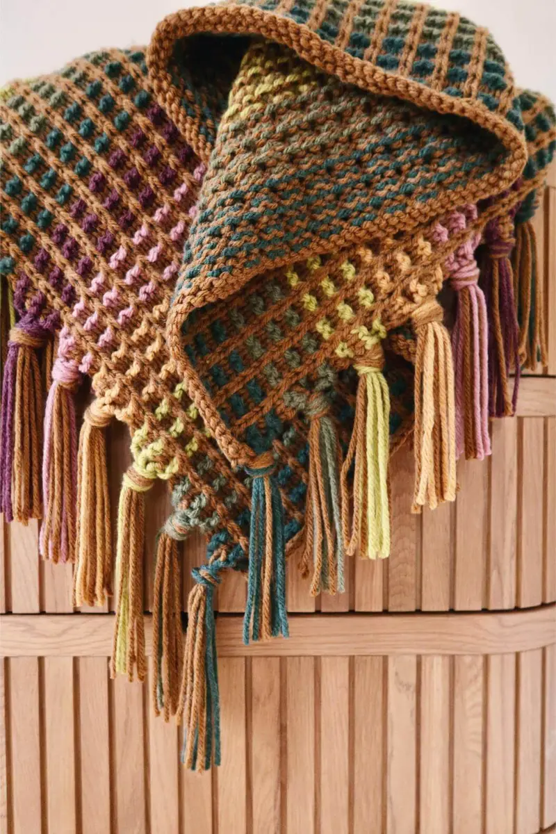 Knit Kit - Candy Dots Throw 1