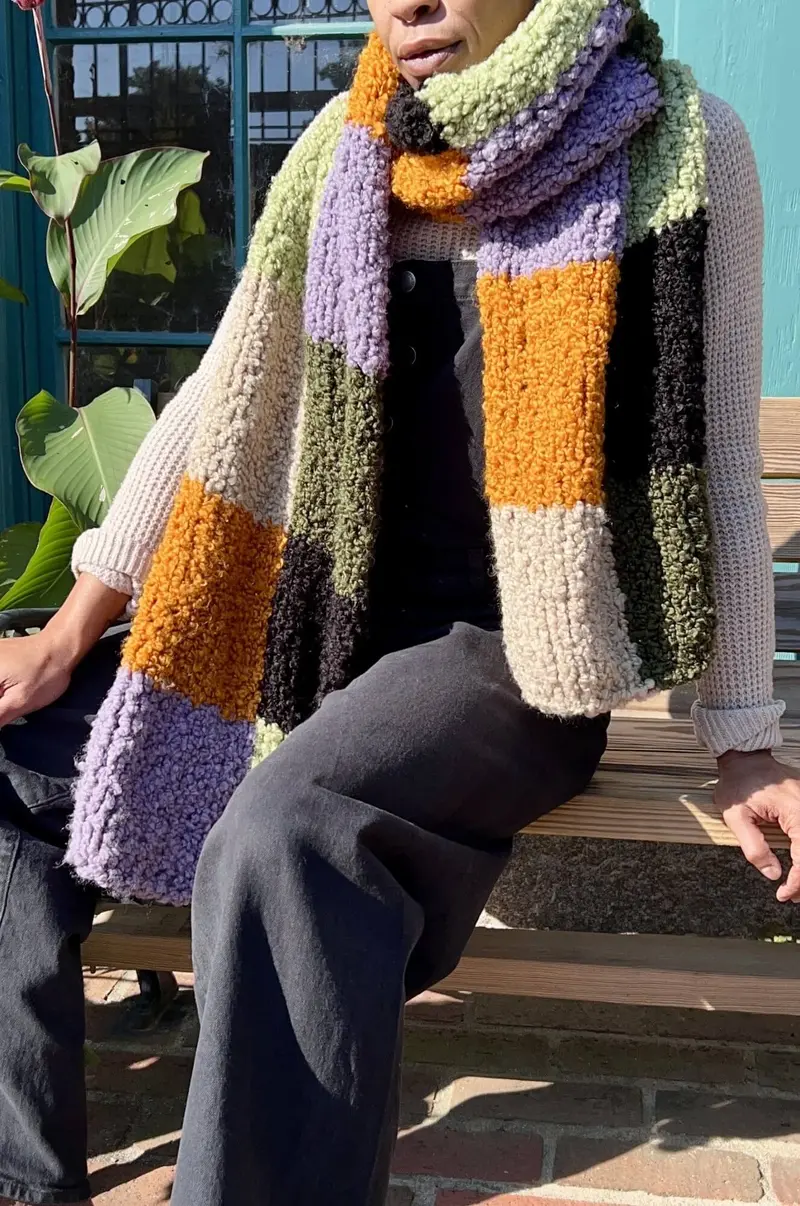 Knit Kit - Check It Scarf 1