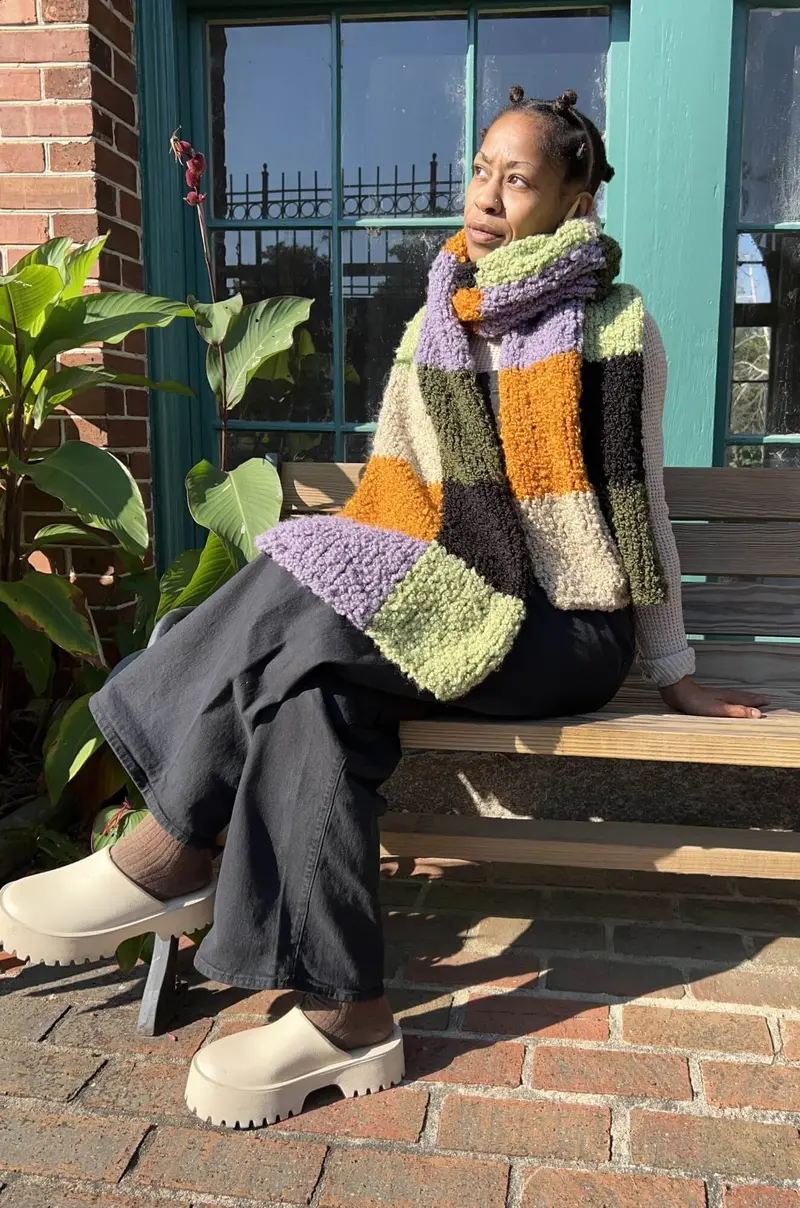 Knit Kit - Check It Scarf 2