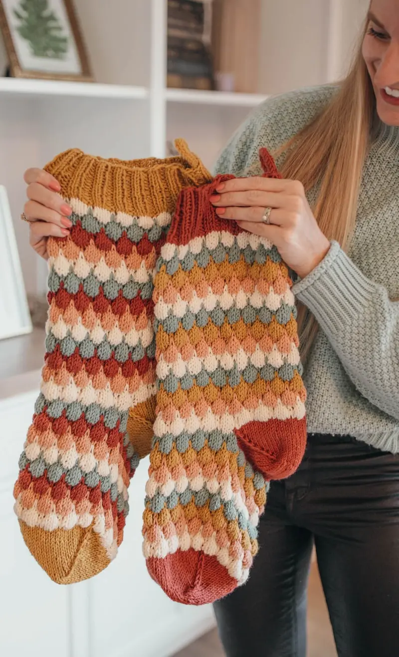 Knit Kit - Cheerful Stockings 1