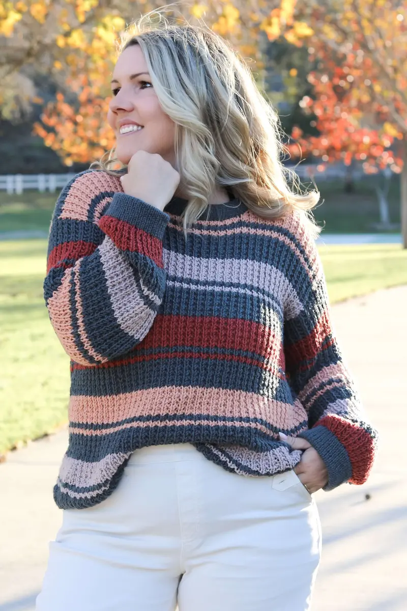 Knit Kit - Cinnastripe Sweater 1