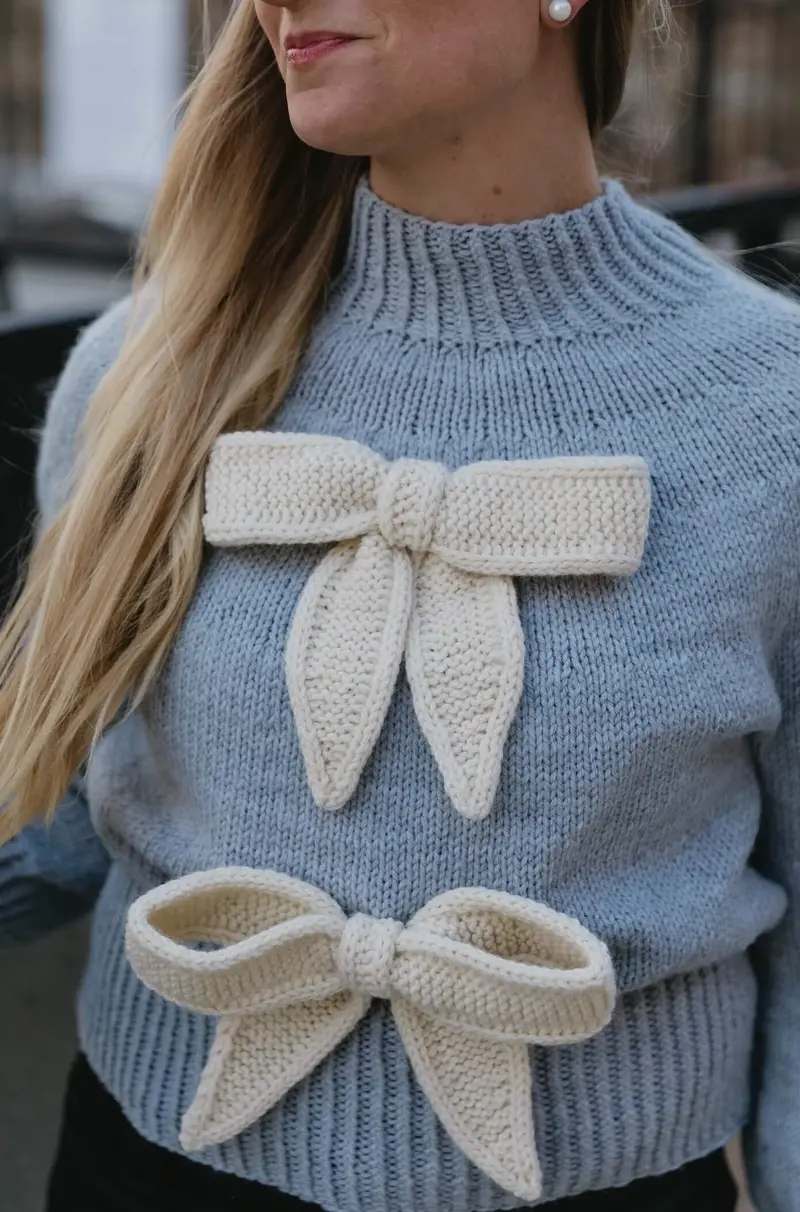 Knit Kit - Classy Bow Sweater 1