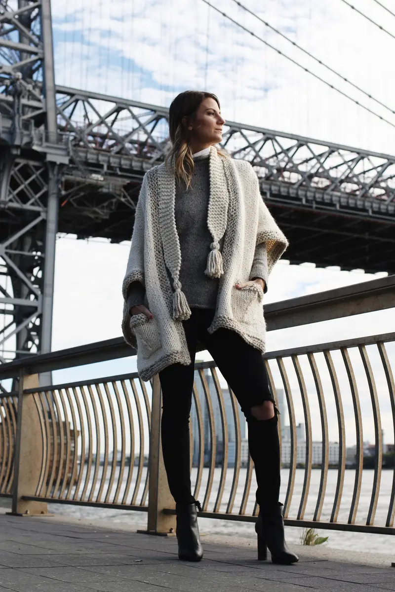 Knit Kit - Cobble Hill Morning Cape 1