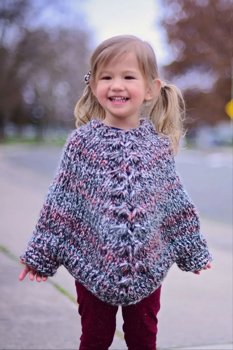 Knit Kit - Cora Poncho 1