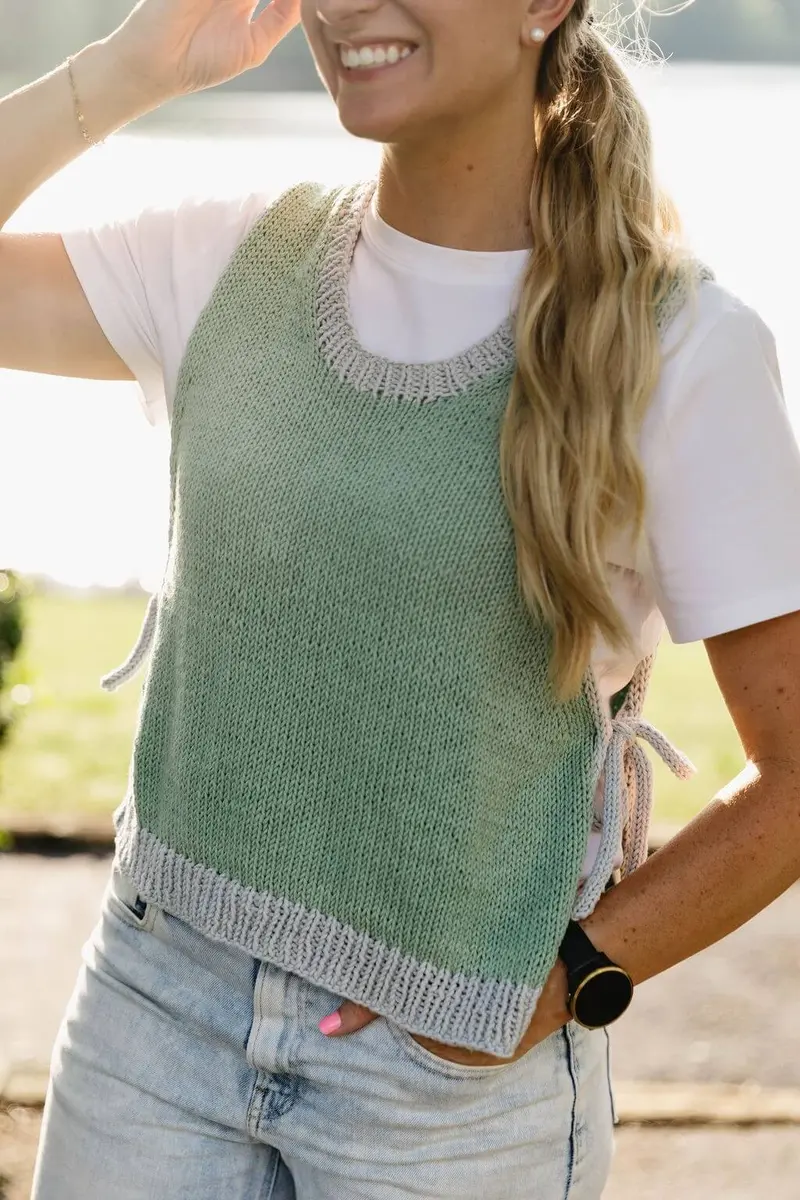 Knit Kit - Cordelia Tie Vest 1