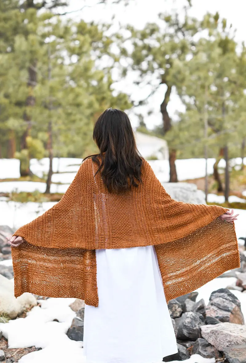 Knit Kit - Cosmos Textured Wrap 2