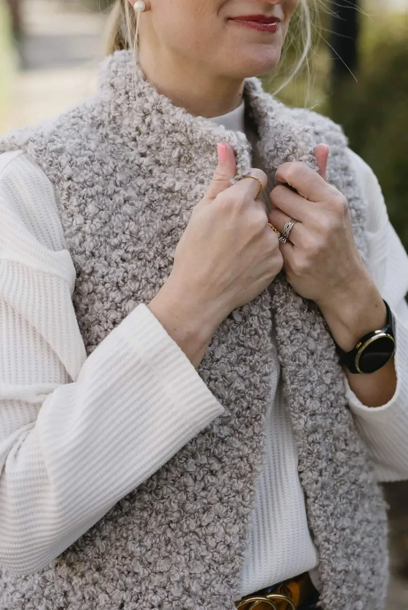 Knit Kit - Cozy Teddy Vest 2