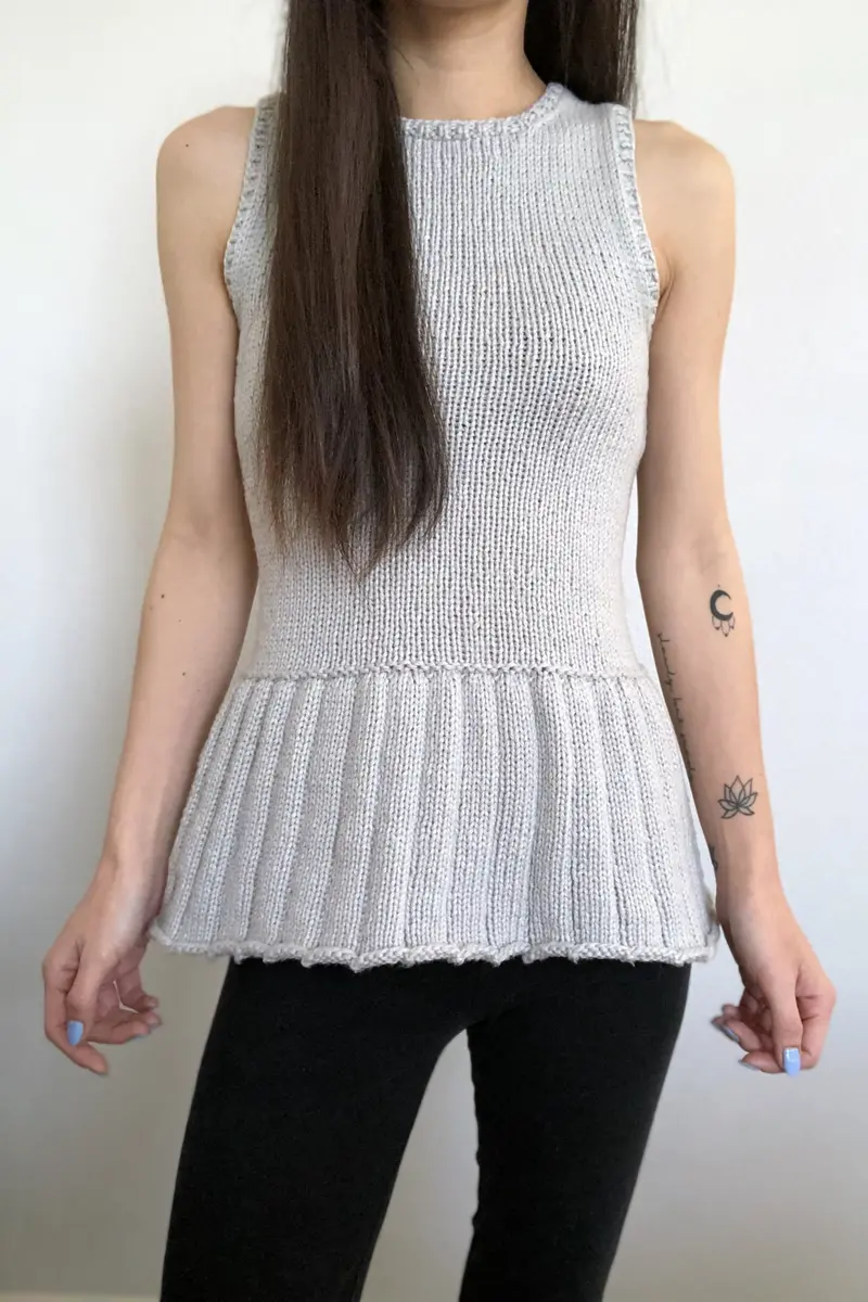Knit Kit - Del Rey Peplum Tank 1