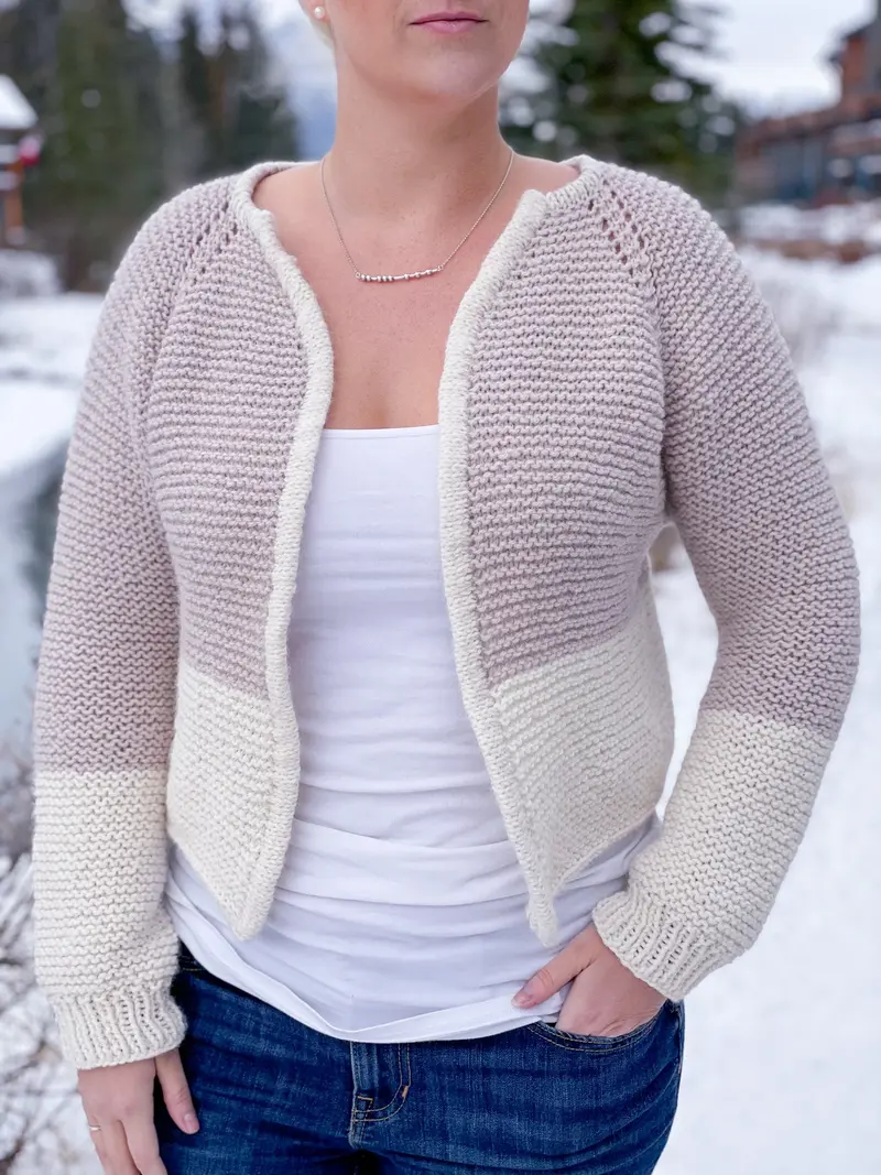 Knit Kit - Double Dipped Cardi 1