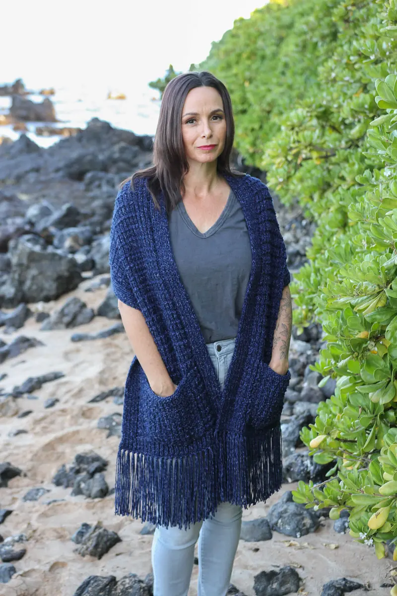Knit Kit - Down-Home Pocket Shawl 1