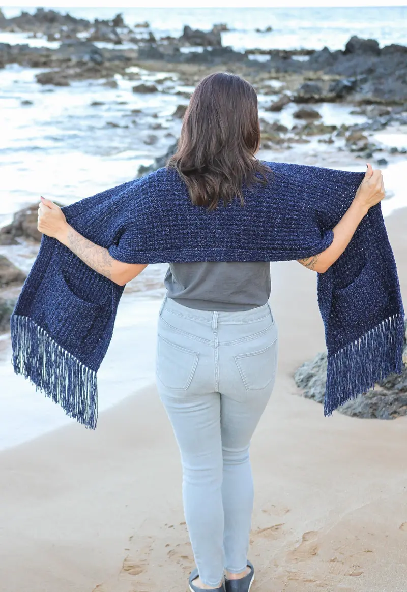 Knit Kit - Down-Home Pocket Shawl 2