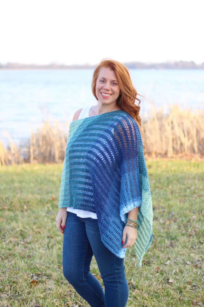 Knit Kit - Easy Breezy Knit Poncho 1