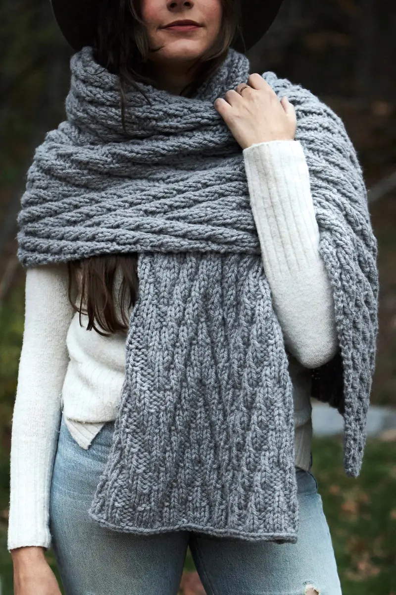Knit Kit - Elysian Blanket Scarf 1