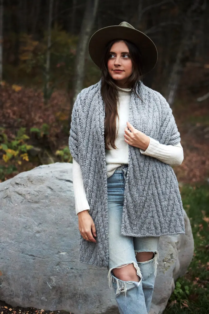 Knit Kit - Elysian Blanket Scarf 2