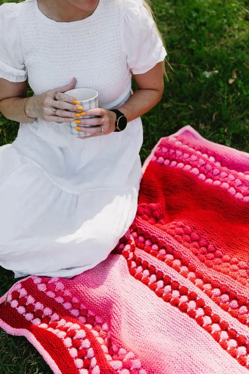 Knit Kit - Everbloom Blanket 1