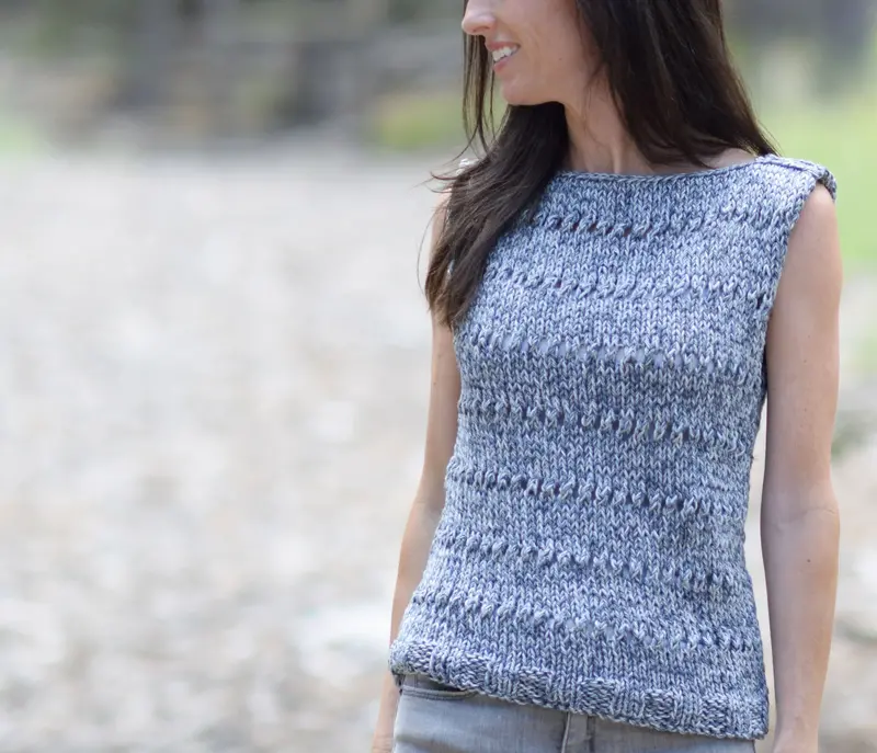 Knit Kit - Eyelet Sleeveless Top 2