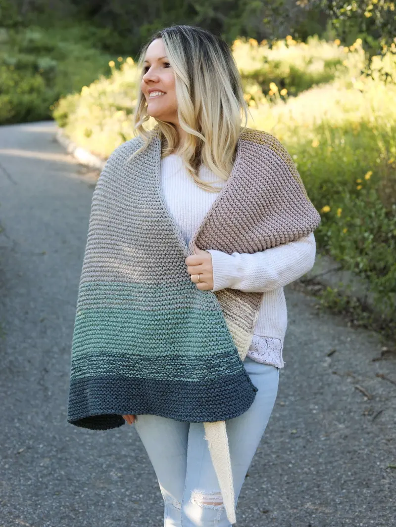 Knit Kit - Fade Into You Shawl 2