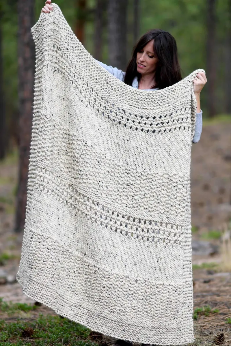 Knit Kit - Fall Cuddler Throw 1