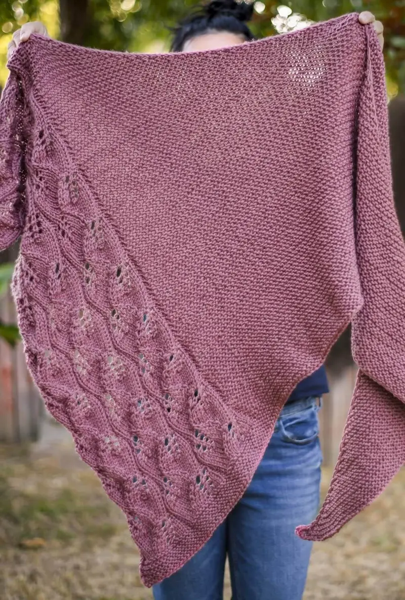 Knit Kit - Falling Leaves Shawl 2