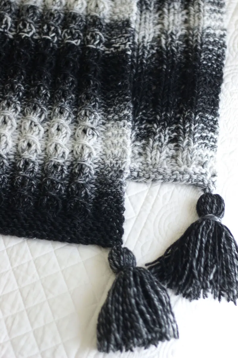 Knit Kit - Faux Cable Blanket 1