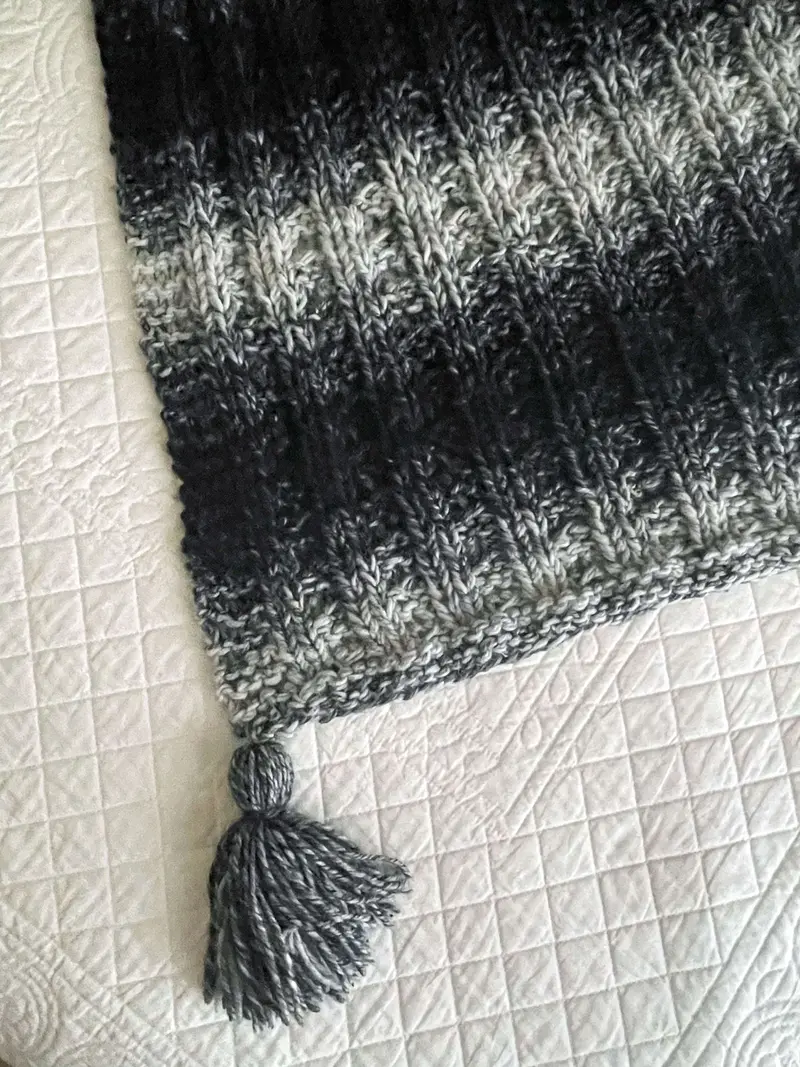 Knit Kit - Faux Cable Blanket 2