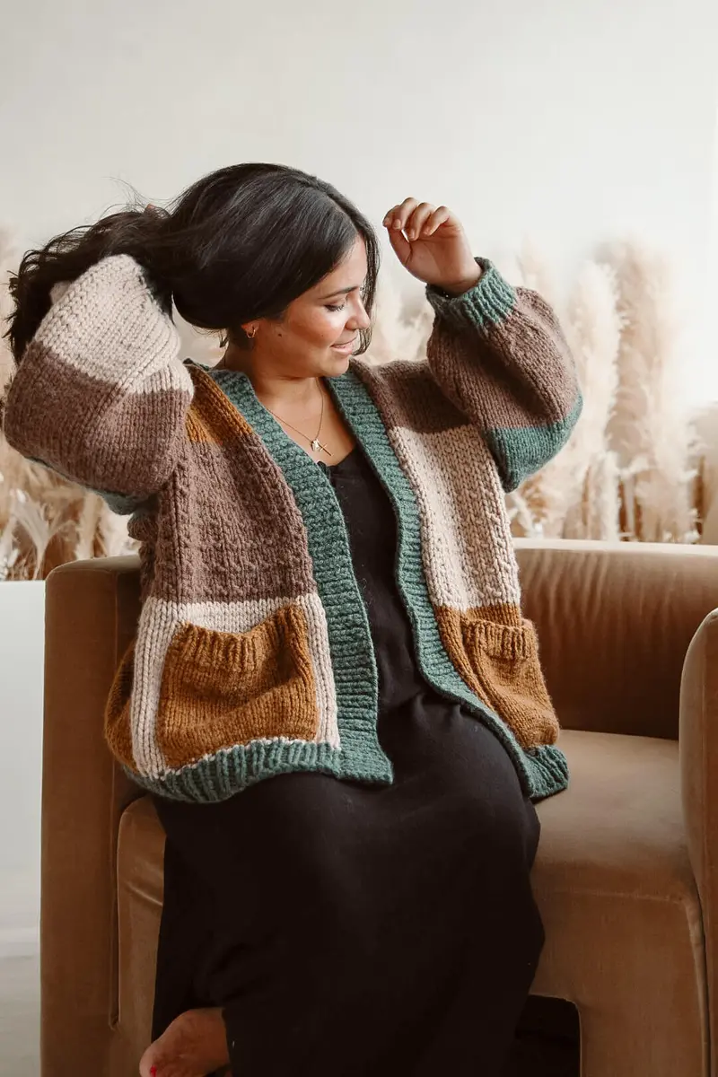 Knit Kit - Fireside Cardigan 1