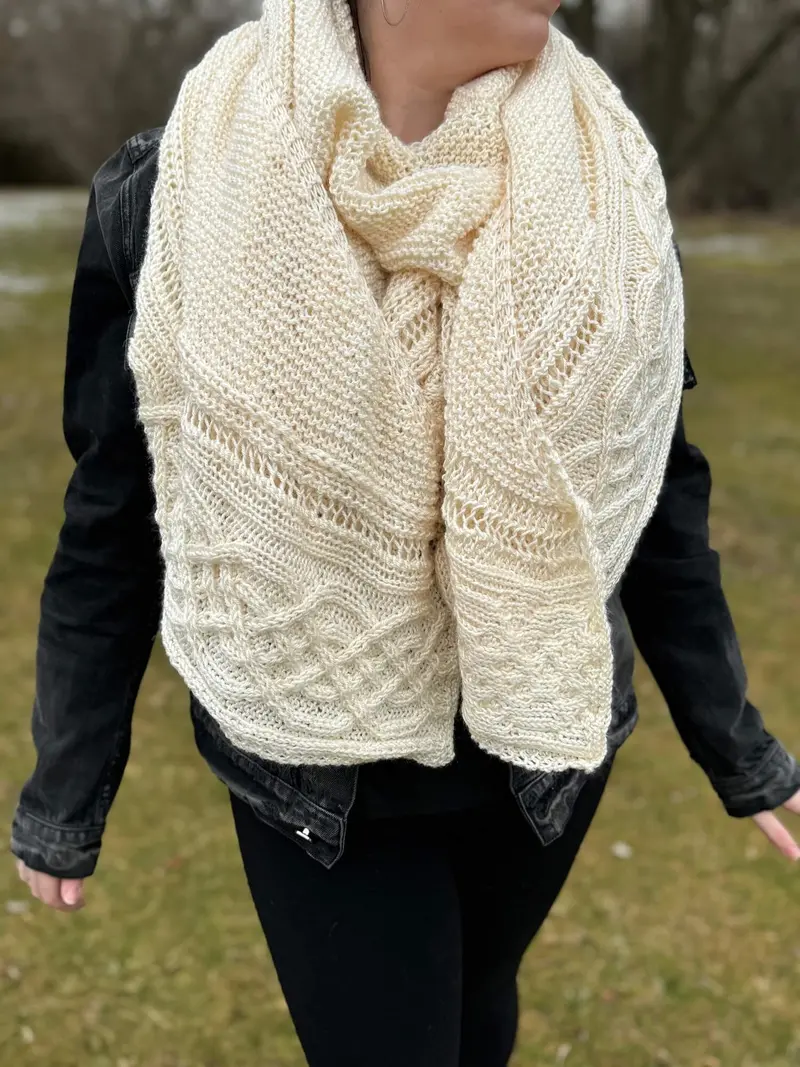 Knit Kit - Fishers Island Shawl 2
