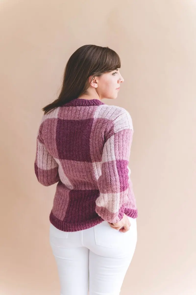 Knit Kit - Gingham Pullover 2