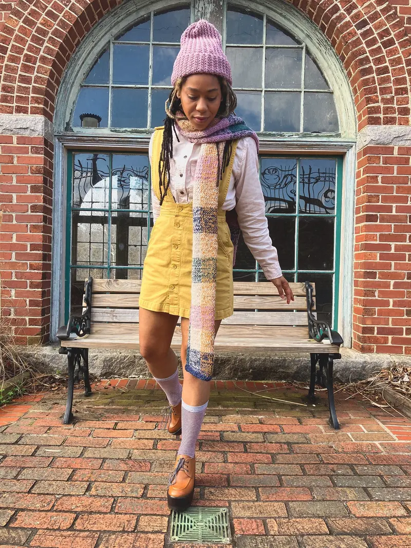 Knit Kit - Gingham To Me Baby Scarf 2