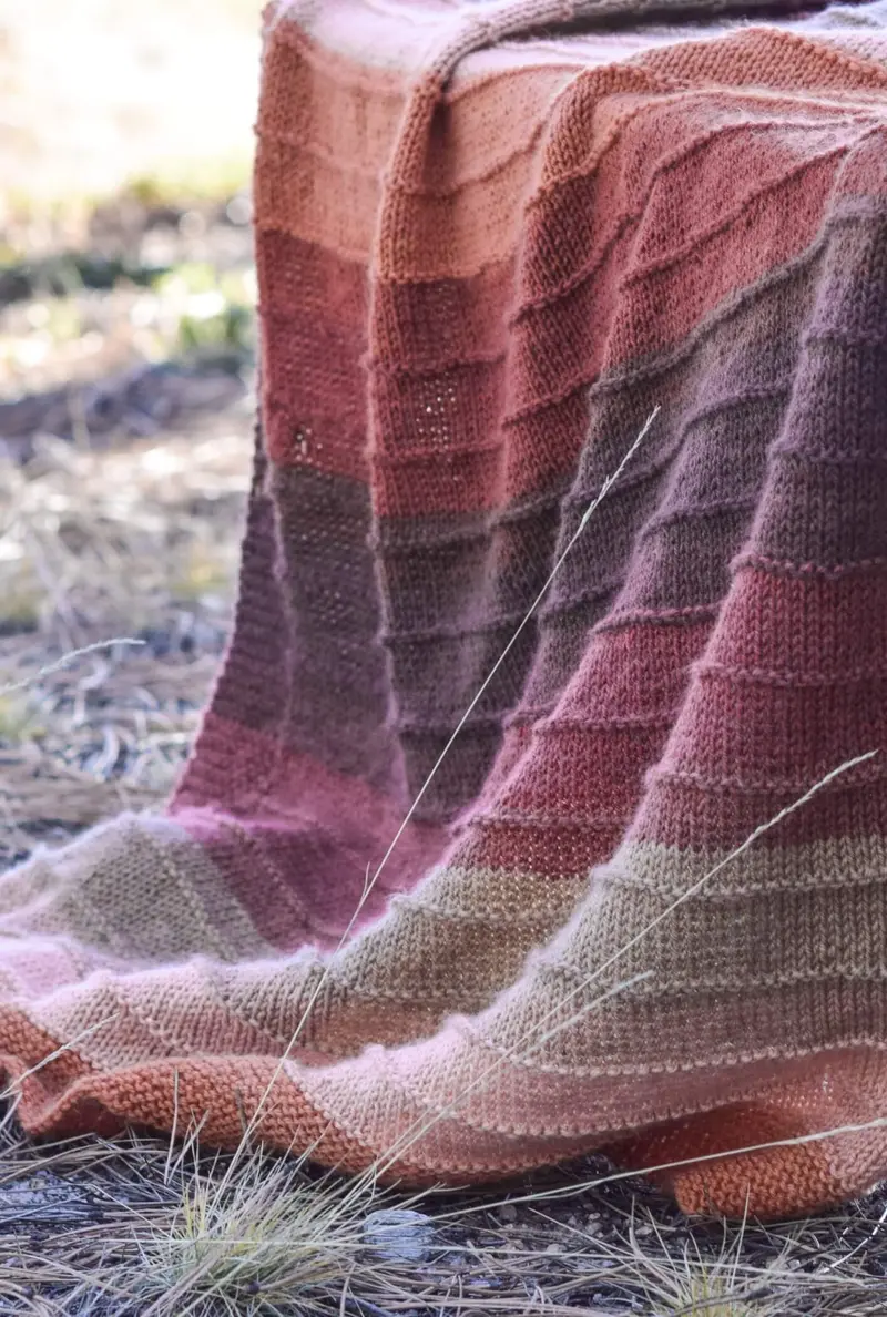 Knit Kit - Golden Hour Blanket 1