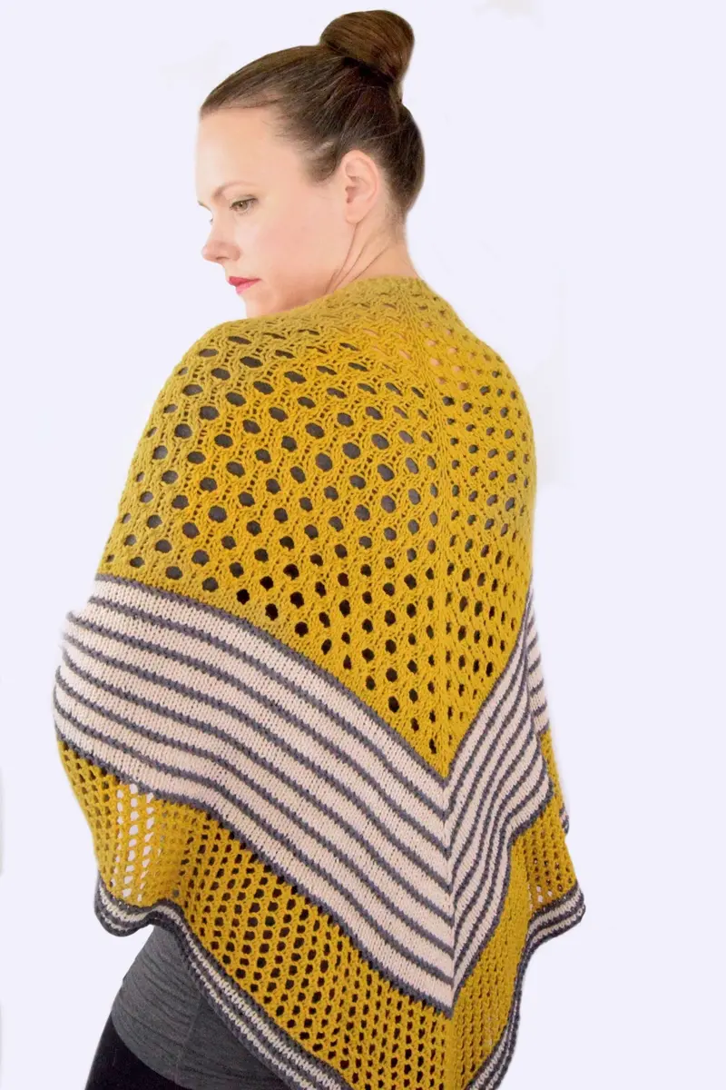 Knit Kit - Golden Hour Shawl 1