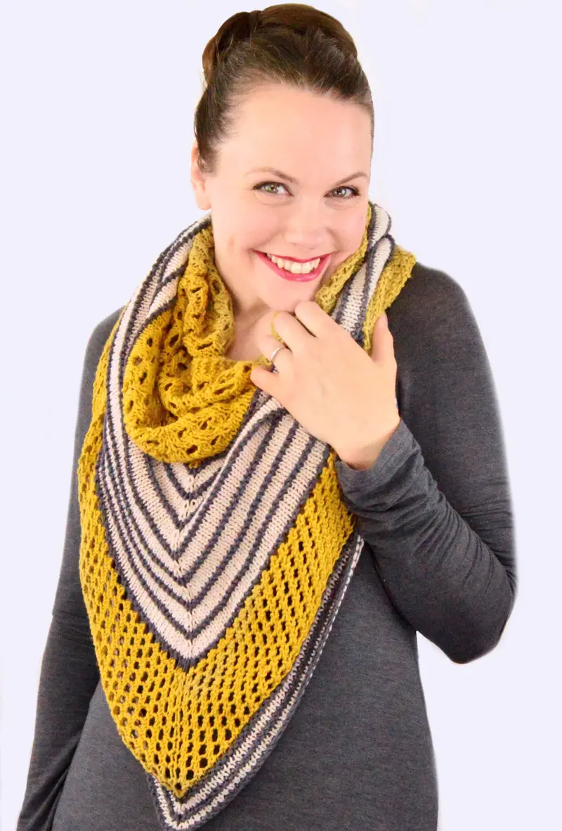 Knit Kit - Golden Hour Shawl 2