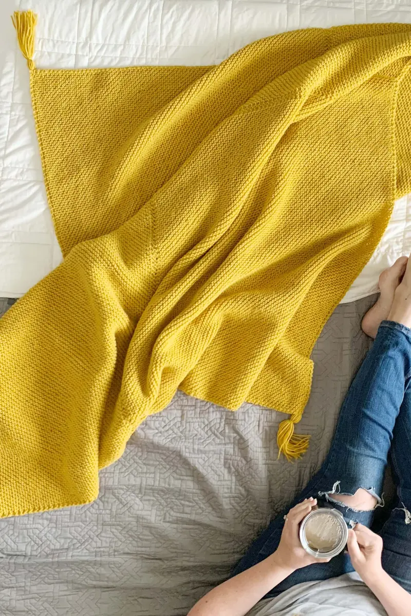 Knit Kit - Harlan Knit Blanket 1