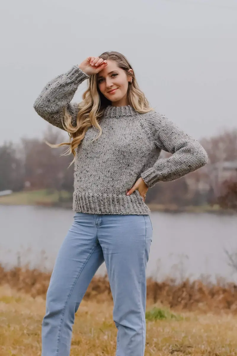 Knit Kit - Hazy River Raglan 1