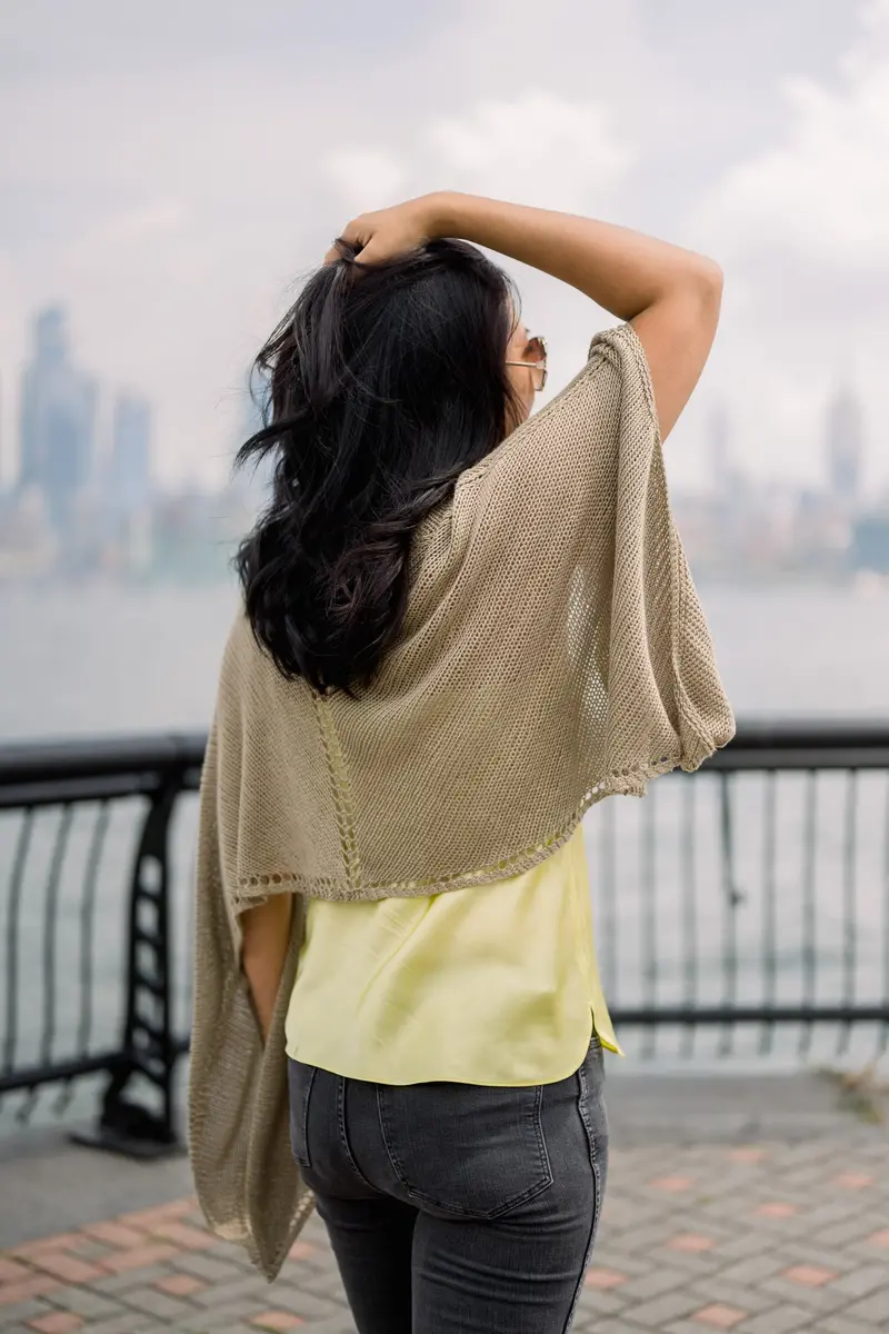 Knit Kit - Kingfisher Shawl 2