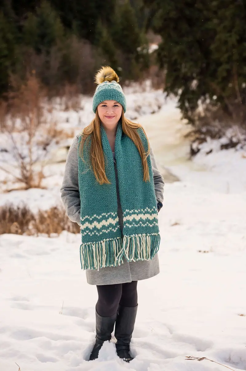 Knit Kit - Kingswood Scarf And Toque Set 1