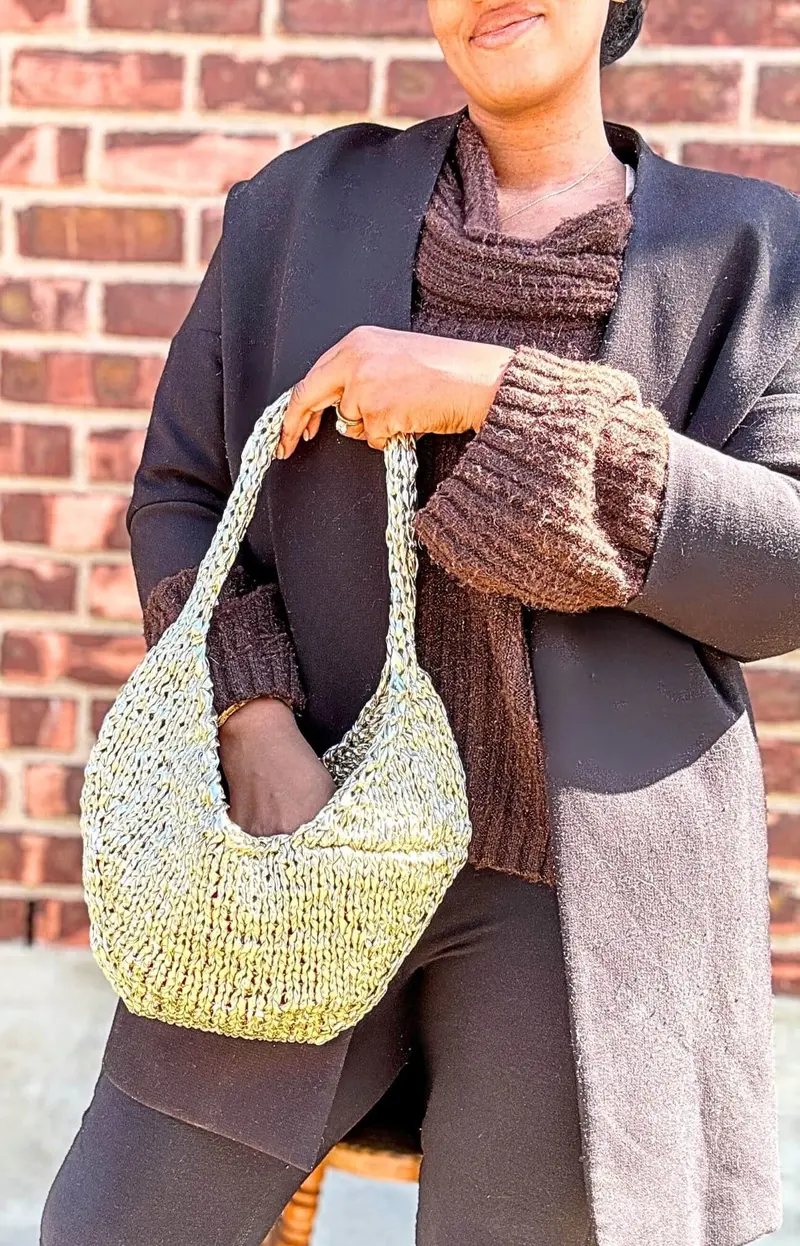 Knit Kit - Knit Crescent Bag 2
