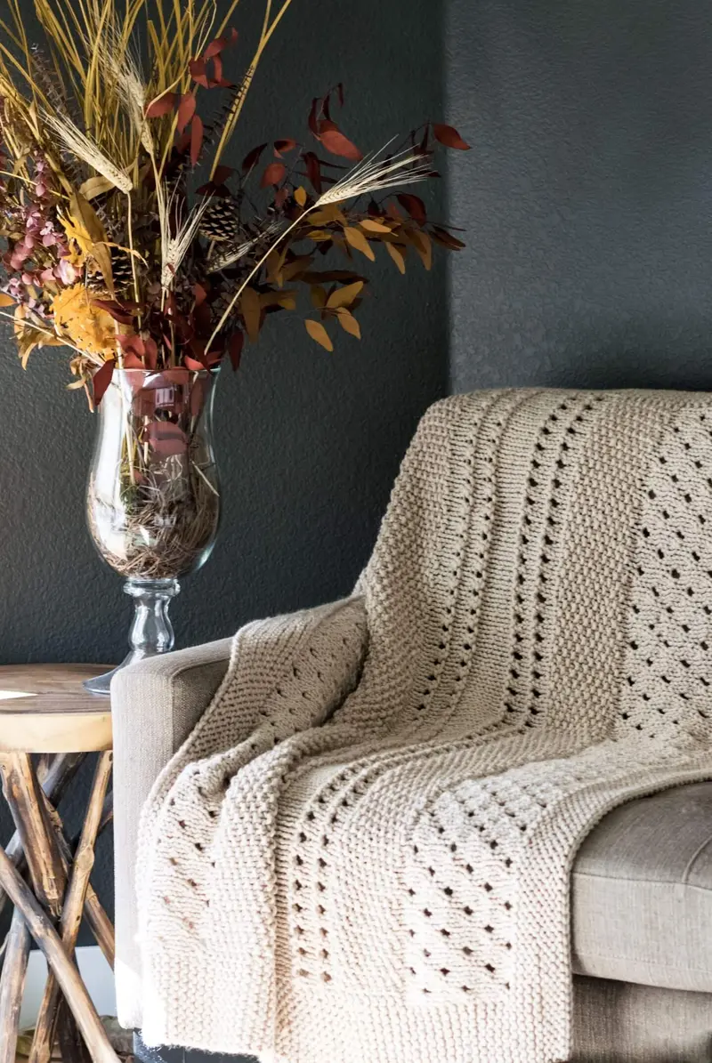 Knit Kit - Knit With Love Throw 1