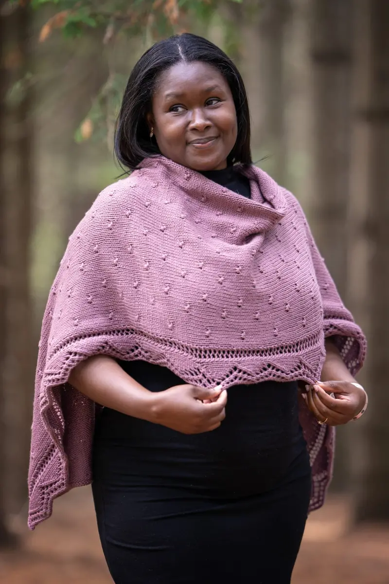 Knit Kit - Lacey Edge Shawl 1