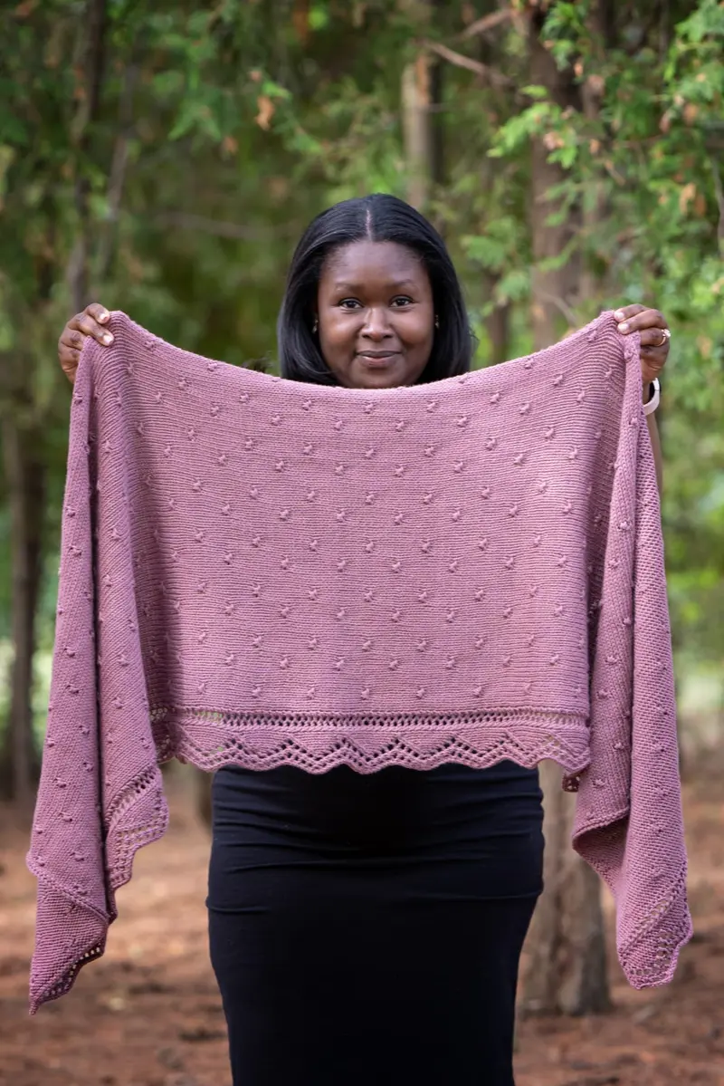 Knit Kit - Lacey Edge Shawl 2