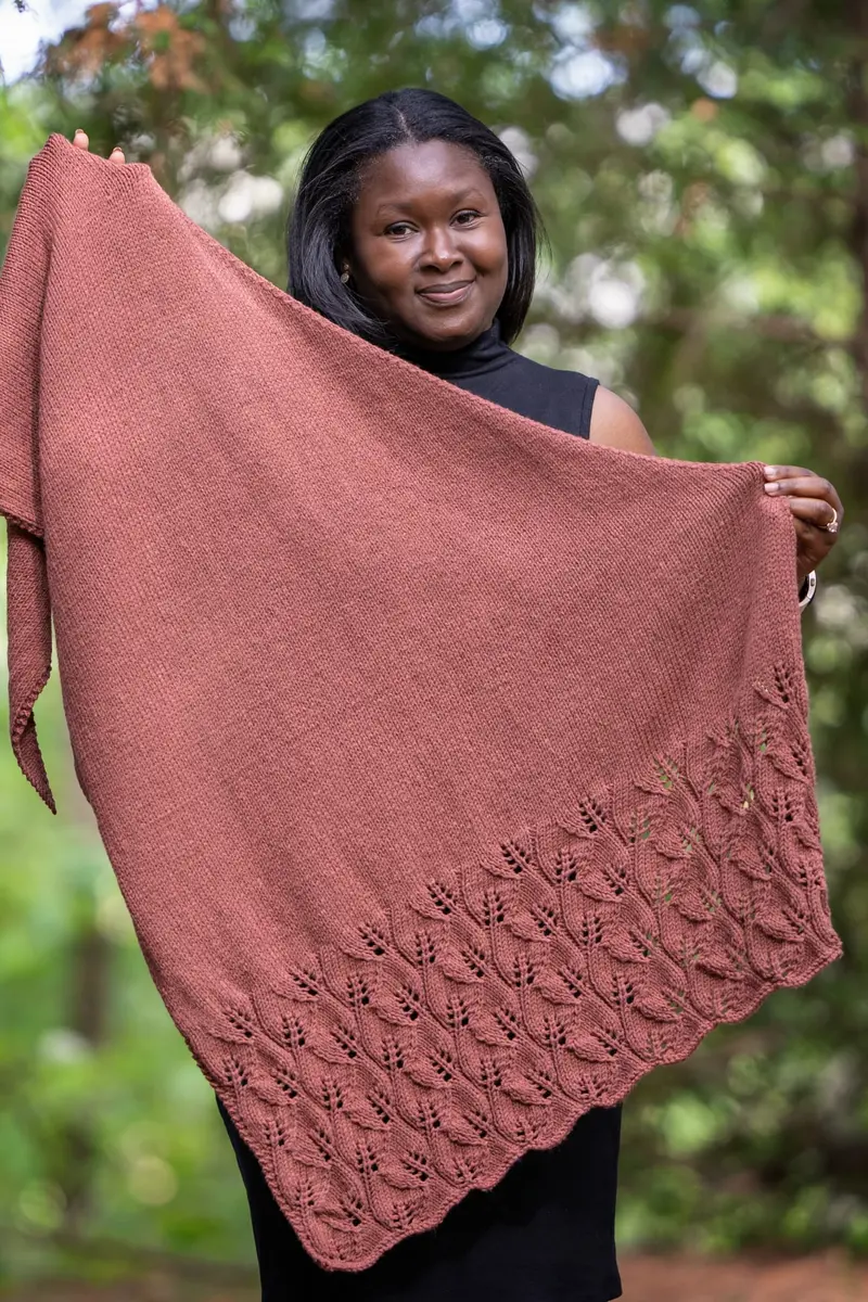 Knit Kit - Leafey Shawl 1