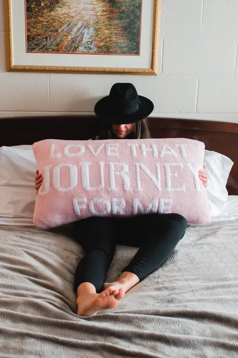 Knit Kit - Love That Journey For Me Pillow 1