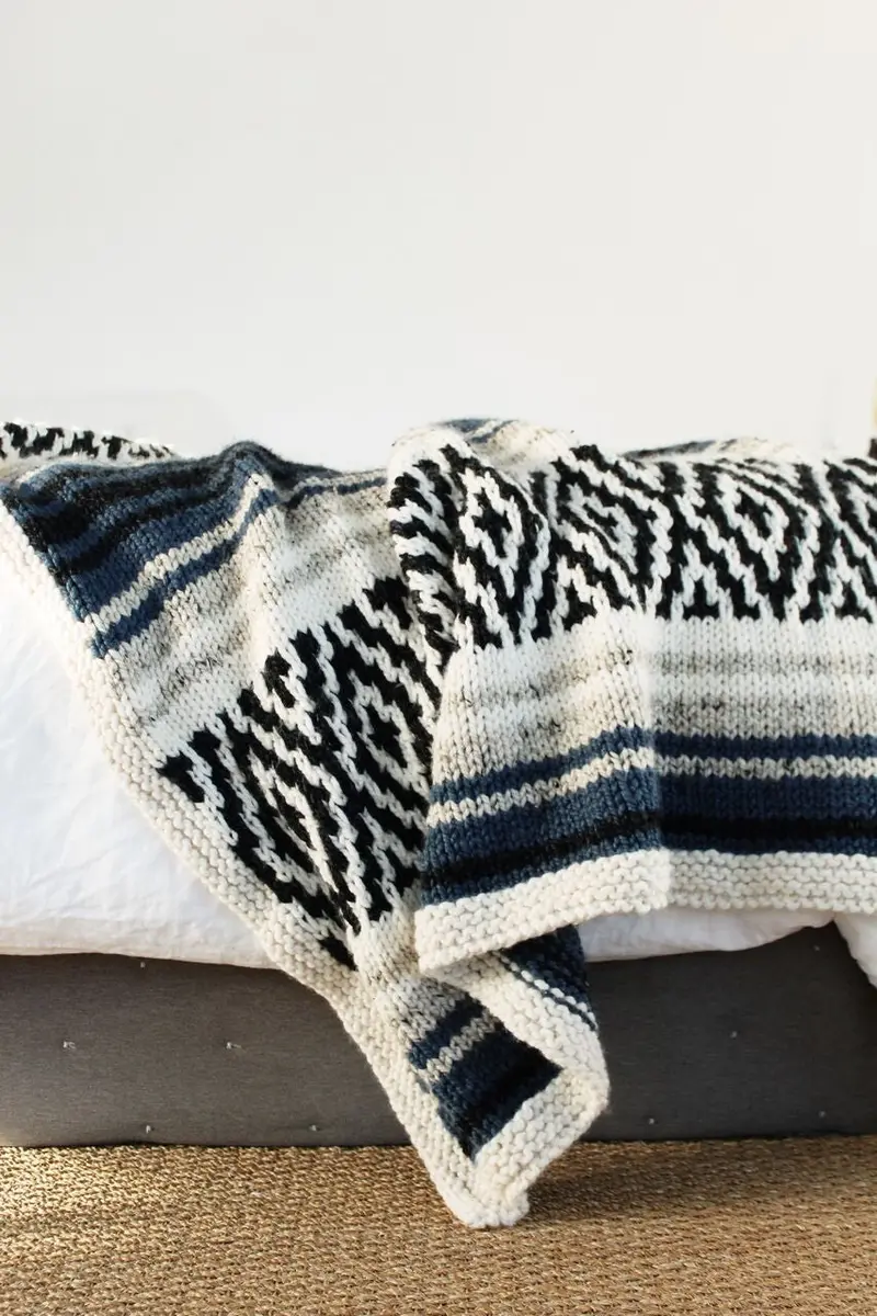 Knit Kit - Mexican Blanket 1