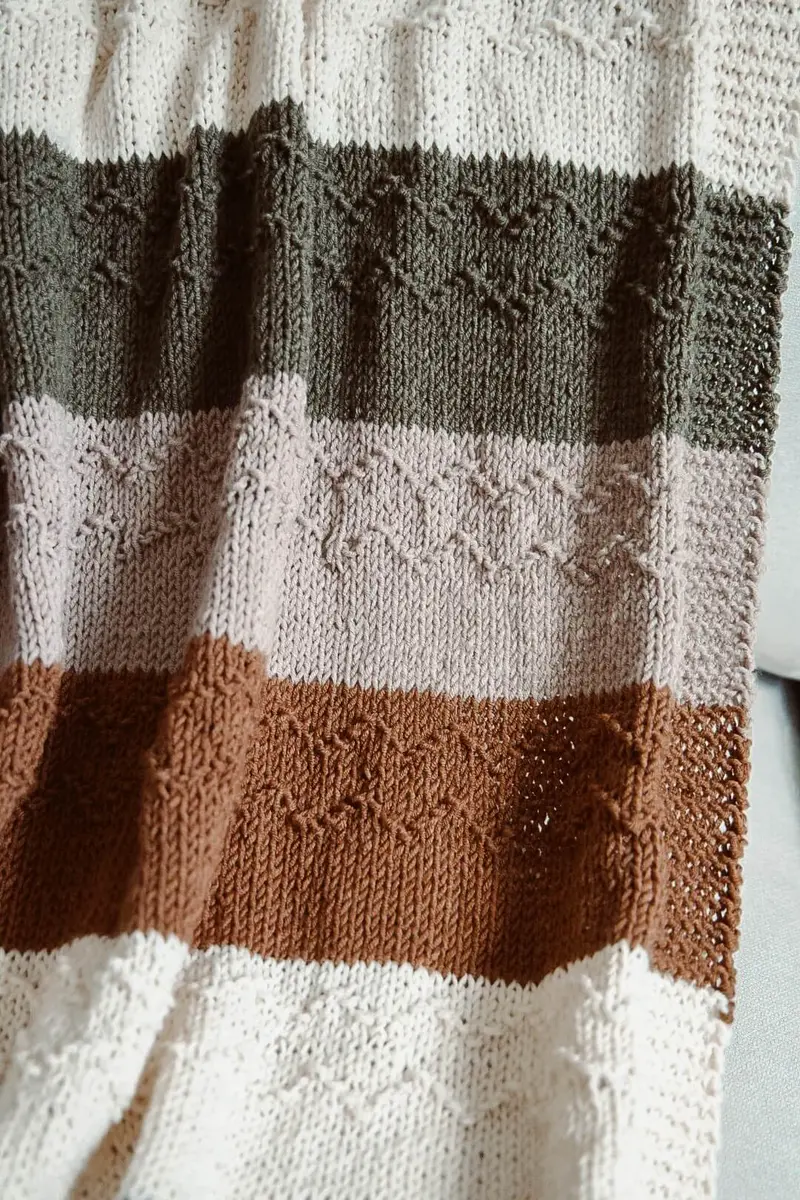 Knit Kit - Mountain Ridge Blanket 2
