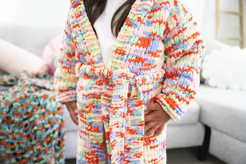 Knit Kit - My Favorite Cozy Hooded Robe 2