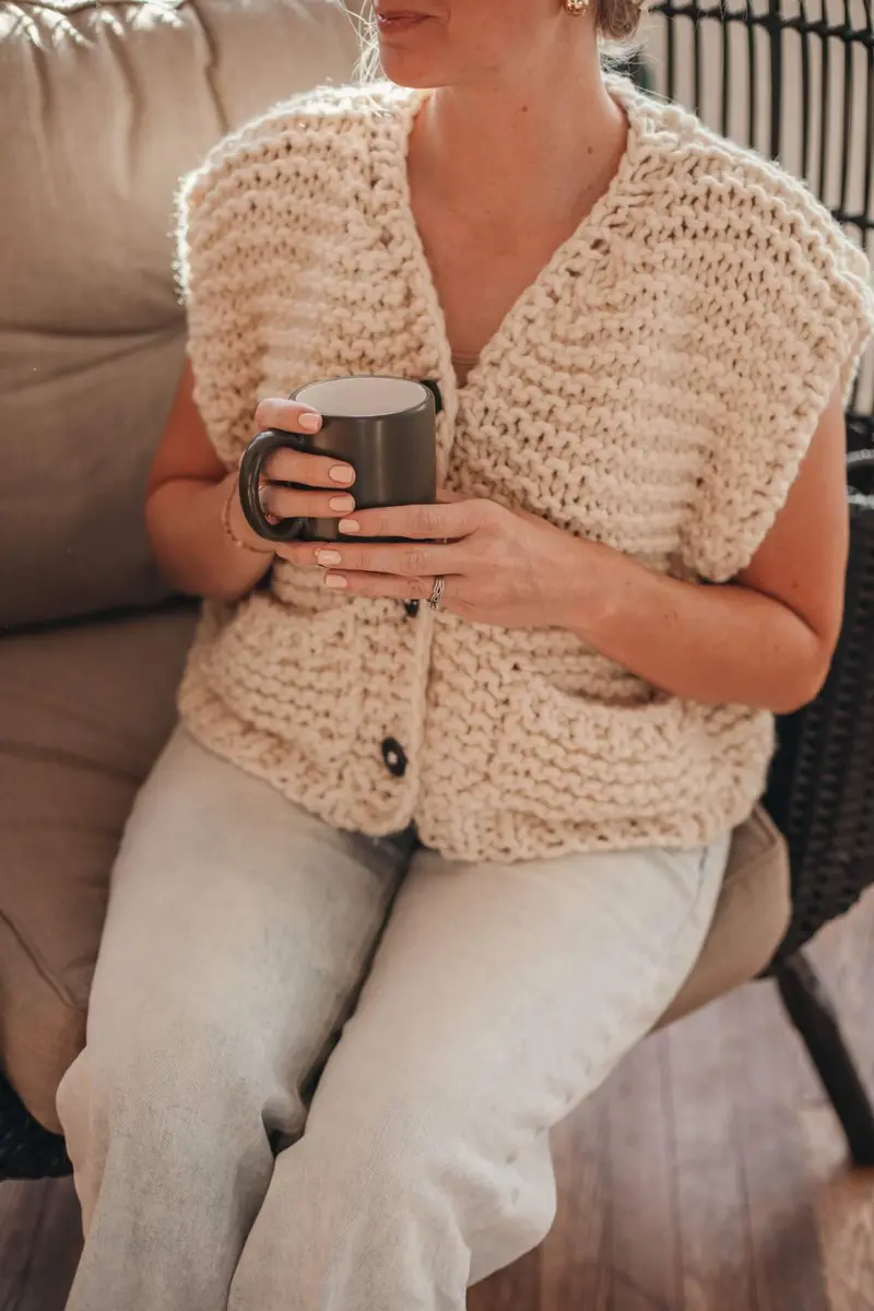 Knit Kit - Oversized Boxy Vest 1