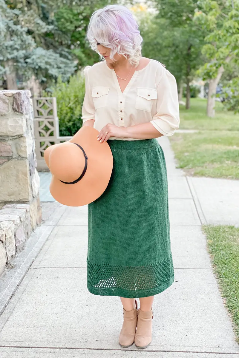 Knit Kit - Peek-A-Boo Maxi Skirt 1