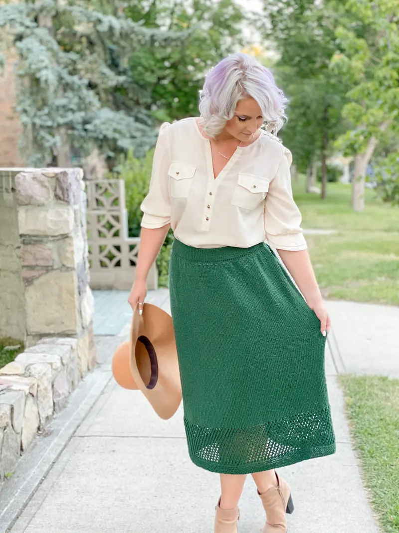 Knit Kit - Peek-A-Boo Maxi Skirt 2