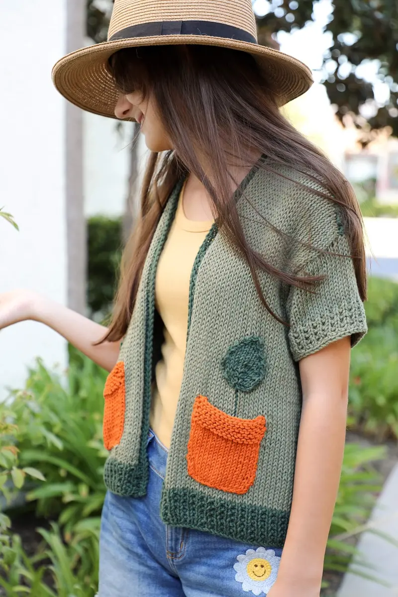 Knit Kit - Plant Lady Cardigan 1