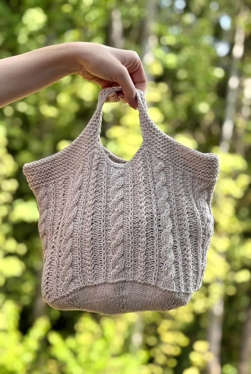 Knit Kit - Platted Bag 1